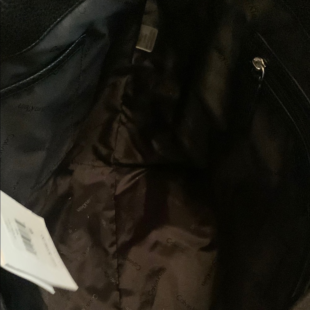 Calvin Klein Black and Silver Geometric Tote - Picture 12 of 13